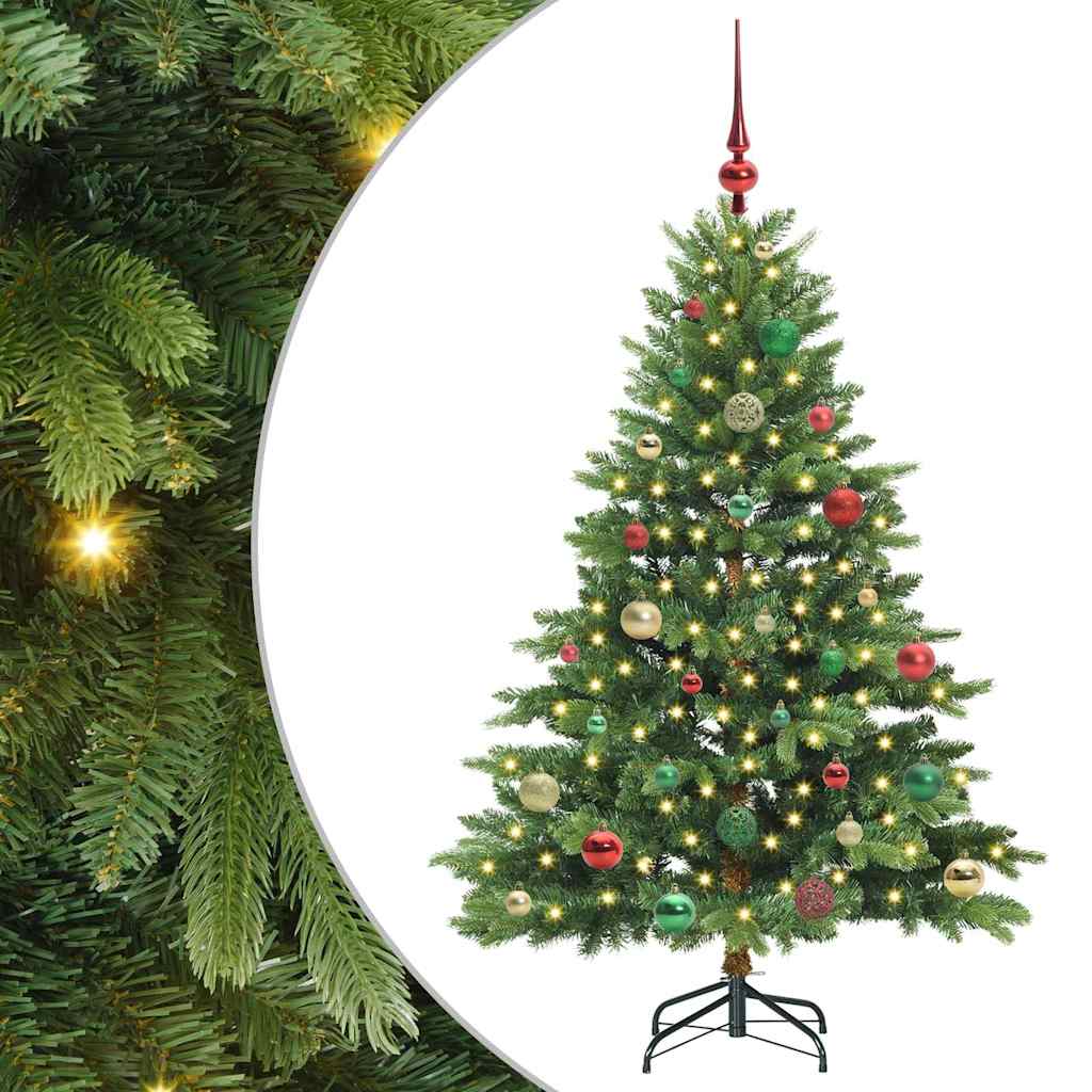 Vidaxl kunstkerstboom met 150 led met standaard groen 150 cm pe en pvc