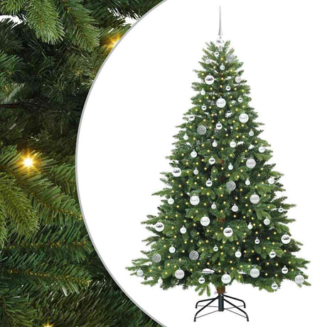 Vidaxl kunstkerstboom met 300 led met standaard groen 180 cm pe en pvc