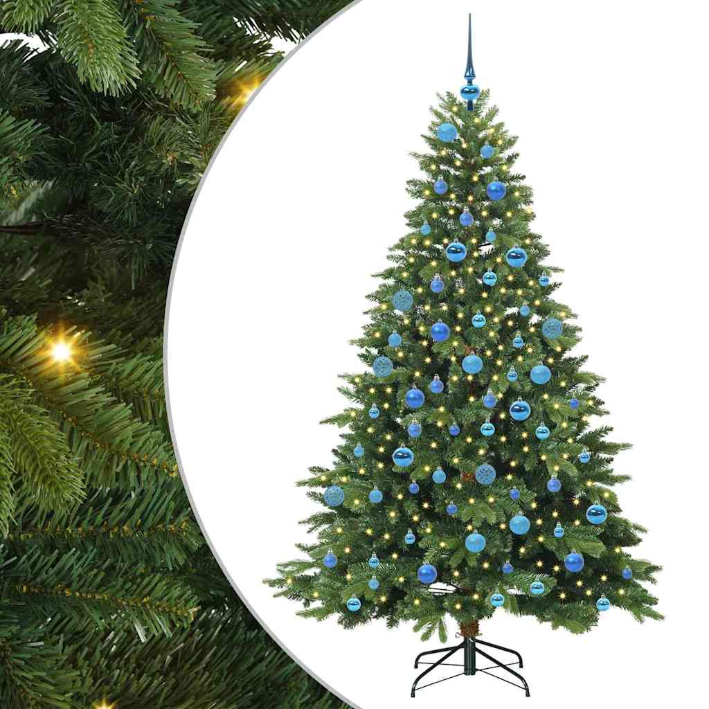 Vidaxl kunstkerstboom met 300 led met standaard groen 180 cm pe en pvc