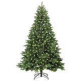 Vidaxl kunstkerstboom met 300 led met standaard groen 210 cm pe en pvc