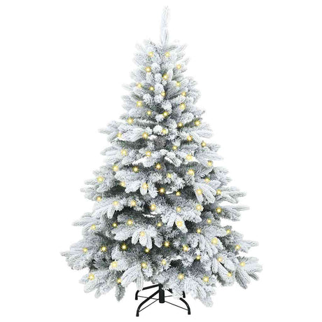 Vidaxl kunstkerstboom met 150 led met standaard wit 120 cm pe en pvc