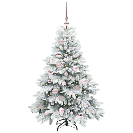 Vidaxl kunstkerstboom met 150 led met standaard wit 120 cm pe en pvc