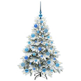Vidaxl kunstkerstboom met 150 led met standaard wit 120 cm pe en pvc