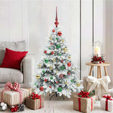 Vidaxl kunstkerstboom met 150 led met standaard wit 120 cm pe en pvc