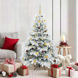 Vidaxl kunstkerstboom met 150 led met standaard wit 150 cm pe en pvc