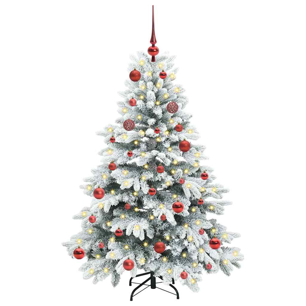 Vidaxl kunstkerstboom met 150 led met standaard wit 150 cm pe en pvc
