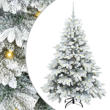 Vidaxl kunstkerstboom met 150 led met standaard wit 150 cm pe en pvc