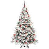 Vidaxl kunstkerstboom met 300 led met standaard wit 180 cm pe en pvc