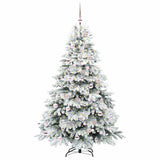 Vidaxl kunstkerstboom met 300 led met standaard wit 180 cm pe en pvc