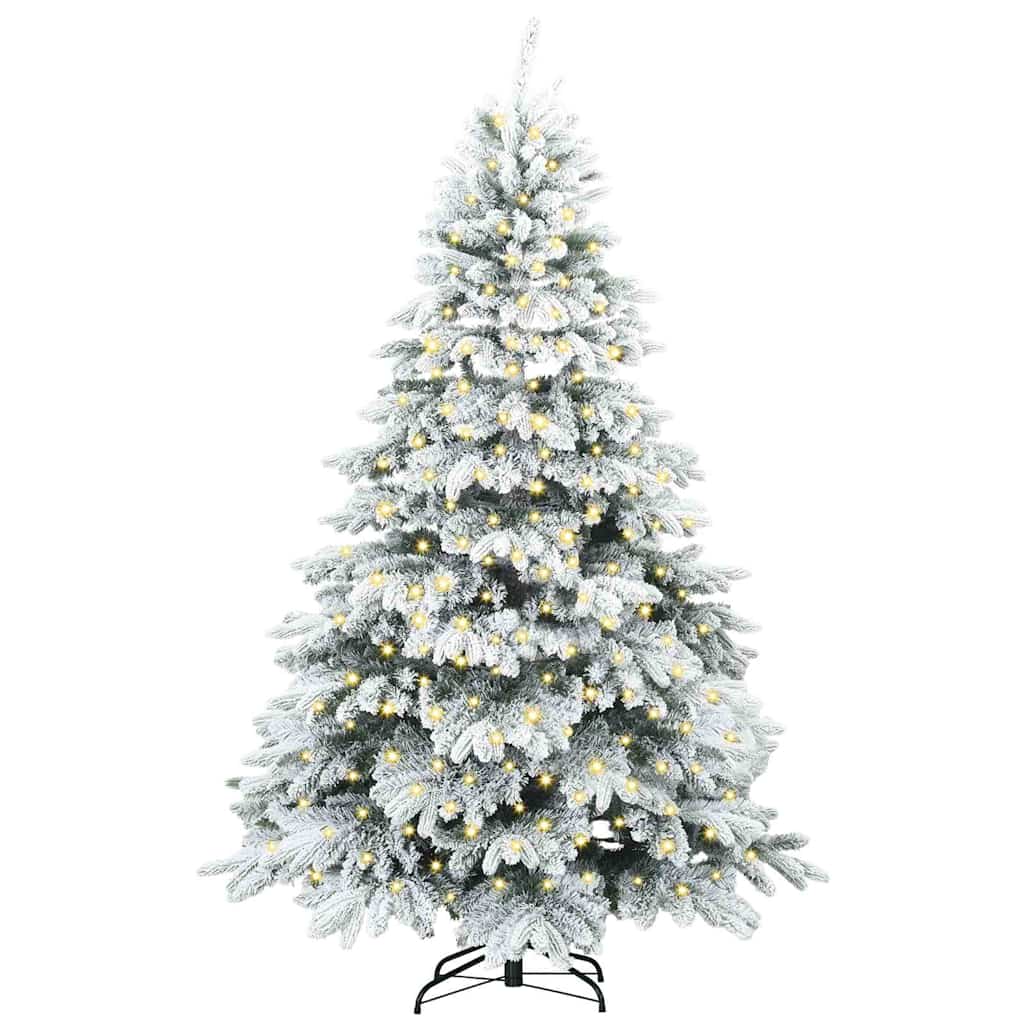 Vidaxl kunstkerstboom met 300 led met standaard wit 240 cm pe en pvc