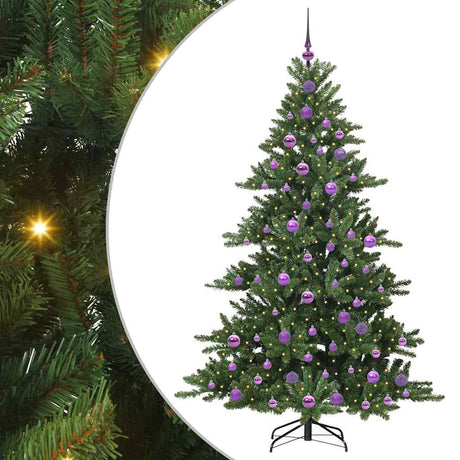 Vidaxl kunstmatige inklapbare kerstboom groen 180 cm pvc en staal