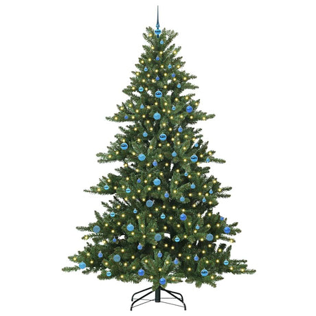 Vidaxl kunstmatige inklapbare kerstboom groen 240 cm pvc en staal