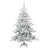 Vidaxl kunstmatige inklapbare kerstboom wit 150 cm pvc en staal
