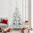 Vidaxl kunstmatige inklapbare kerstboom wit 180 cm pvc en staal