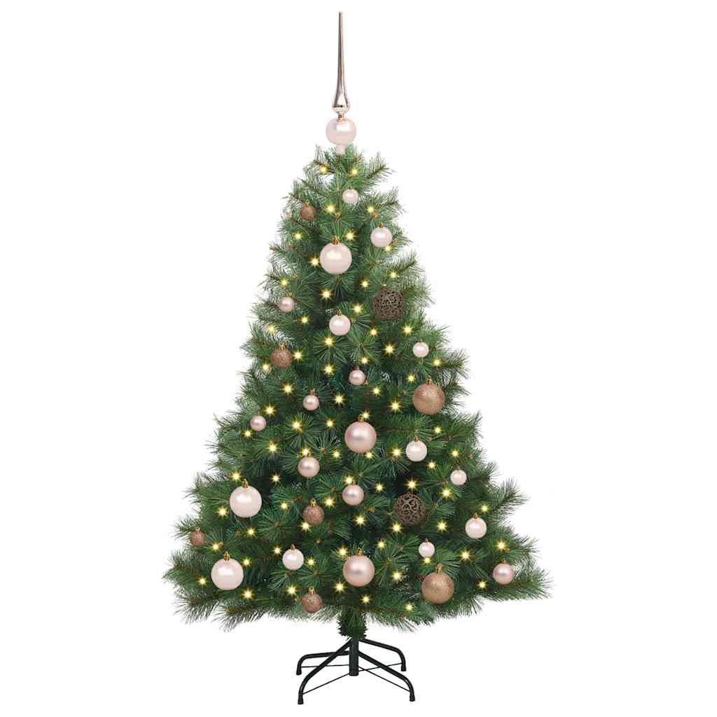 Vidaxl kunstkerstboom met 150 led met standaard groen 120 cm pe en pvc