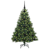 Vidaxl kunstkerstboom met 150 led met standaard groen 120 cm pe en pvc