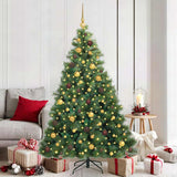 Vidaxl kunstkerstboom met 300 led met standaard groen 180 cm pe en pvc