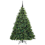 Vidaxl kunstkerstboom met 300 led met standaard groen 180 cm pe en pvc