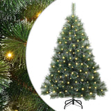 Vidaxl kunstkerstboom met 150 led met standaard groen 120 cm pe en pvc