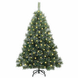 Vidaxl kunstkerstboom met 150 led met standaard groen 120 cm pe en pvc