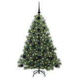 Vidaxl kunstkerstboom met 150 led met standaard groen 120 cm pe en pvc