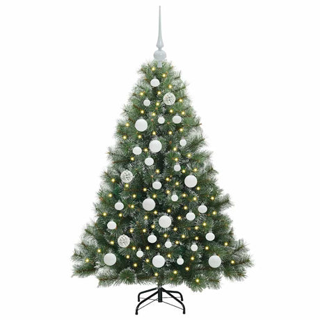 Vidaxl kunstkerstboom met 150 led met standaard groen 120 cm pe en pvc