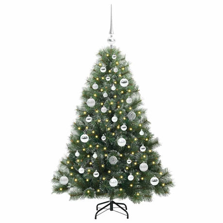 Vidaxl kunstkerstboom met 150 led met standaard groen 120 cm pe en pvc