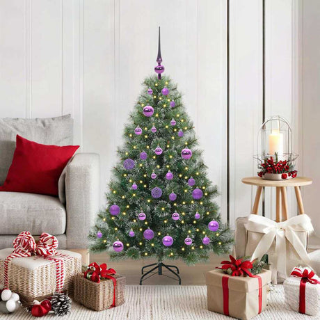 Vidaxl kunstkerstboom met 150 led met standaard groen 120 cm pe en pvc