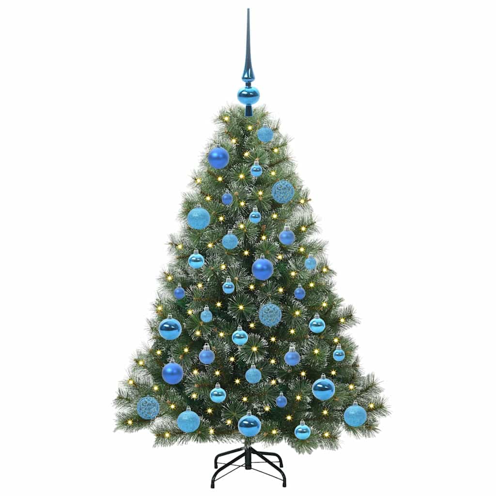 Vidaxl kunstkerstboom met 150 led met standaard groen 120 cm pe en pvc