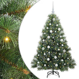 Vidaxl kunstkerstboom met 150 led met standaard groen 150 cm pe en pvc
