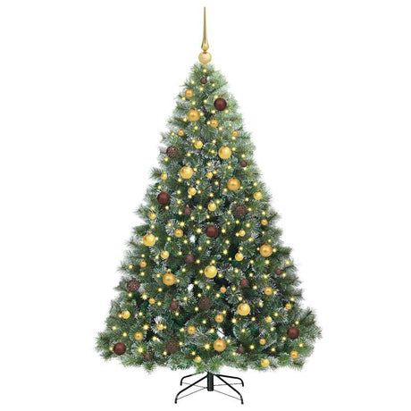 Vidaxl kunstkerstboom met 300 led met standaard groen 180 cm pe en pvc