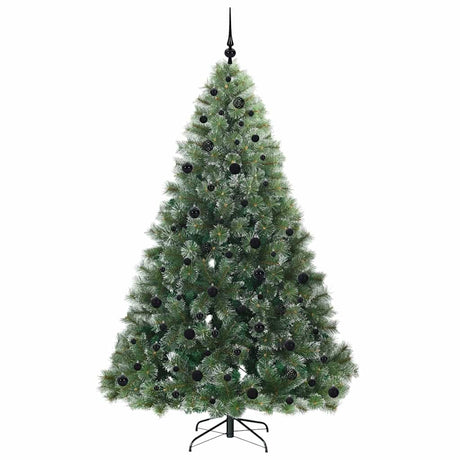 Vidaxl kunstkerstboom met 300 led met standaard groen 210 cm pe en pvc