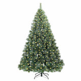 Vidaxl kunstkerstboom met 300 led met standaard groen 240 cm pe en pvc