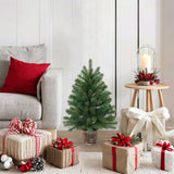 Vidaxl kunstkerstboom met standaard groen 75 cm pvc, pe en staal