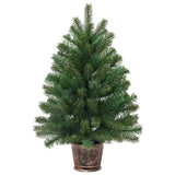 Vidaxl kunstkerstboom met standaard groen 95 cm pvc, pe en staal