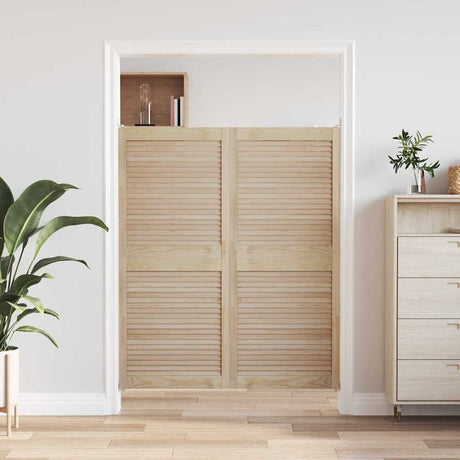 Vidaxl kastdeur 2 st naturel 140,5 x 59,5 cm massief grenenhout