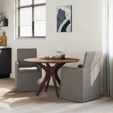 Vidaxl eettafelstoelen 2 st linnen lichtgrijs 57 x 68 x 94 cm