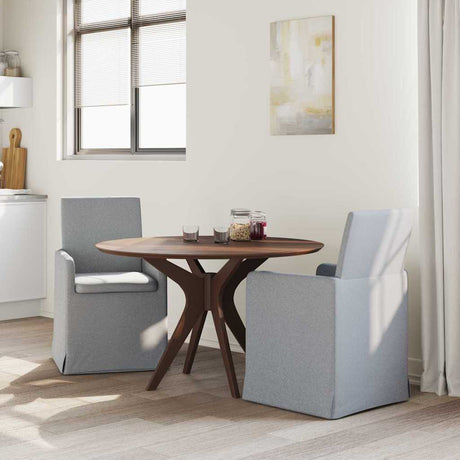 Vidaxl eettafelstoelen 2 st stof lichtgrijs 57 x 67 x 95 cm