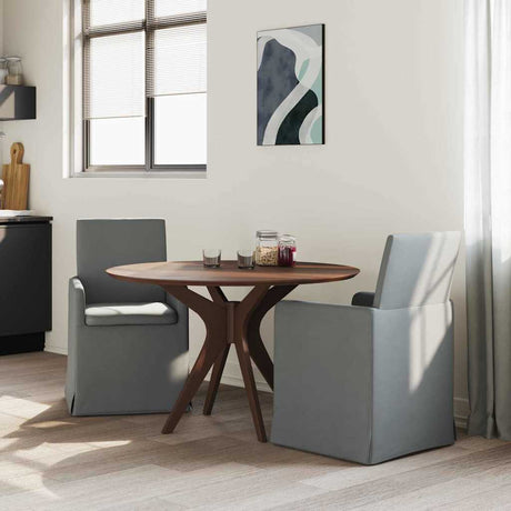 Vidaxl eettafelstoelen 2 st stof donkergrijs 57 x 67 x 95 cm