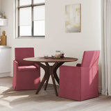 Vidaxl eettafelstoelen 2 st stof wijnrood 57 x 68 x 94 cm