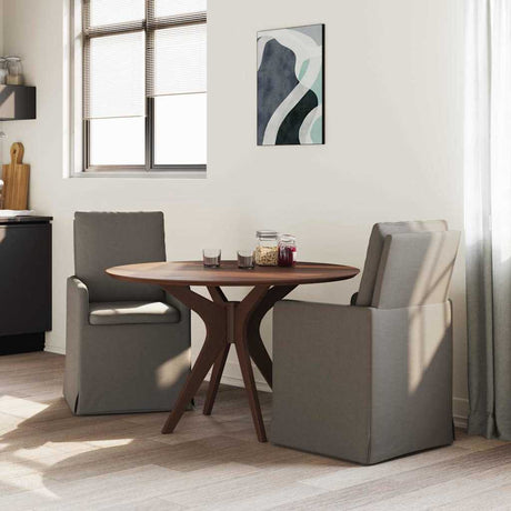 Vidaxl eettafelstoelen 2 st linnen lichtgrijs 57 x 67 x 98 cm