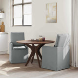 Vidaxl eettafelstoelen 2 st stof lichtgrijs 57 x 67 x 98 cm