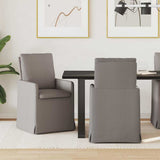 Vidaxl eettafelstoelen 2 st stof taupe 57 x 67 x 98 cm