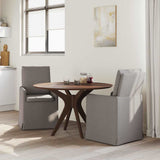 Vidaxl eettafelstoelen 2 st stof taupe 57 x 67 x 98 cm