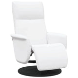 Vidaxl massage recliner stoel wit nep leer