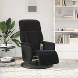 Vidaxl massage recliner stoel zwart 91 x 71 x 105 cm fluweel