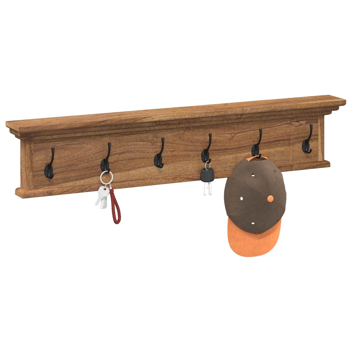 Vidaxl wand gemonteerde kapstok naturel 100 x 10 x 20 cm