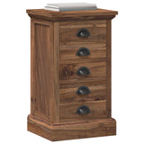 Vidaxl ladekast met lade naturel 35 x 30 x 60 cm massief teakhout