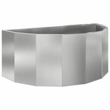 Vidaxl plantenbak zilver 90 x 45 x 35 cm gegalvaniseerd staal