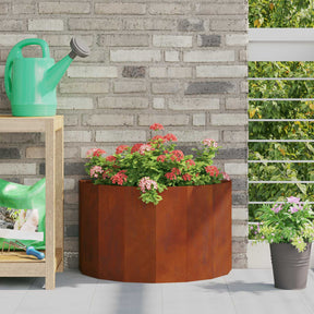 Vidaxl plantenbak roestig 60 x 30 x 35 cm weervast staal